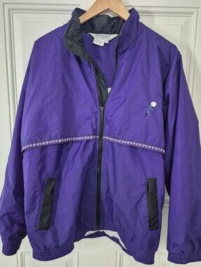 Slazenger Purple Windbreaker with Black Trim